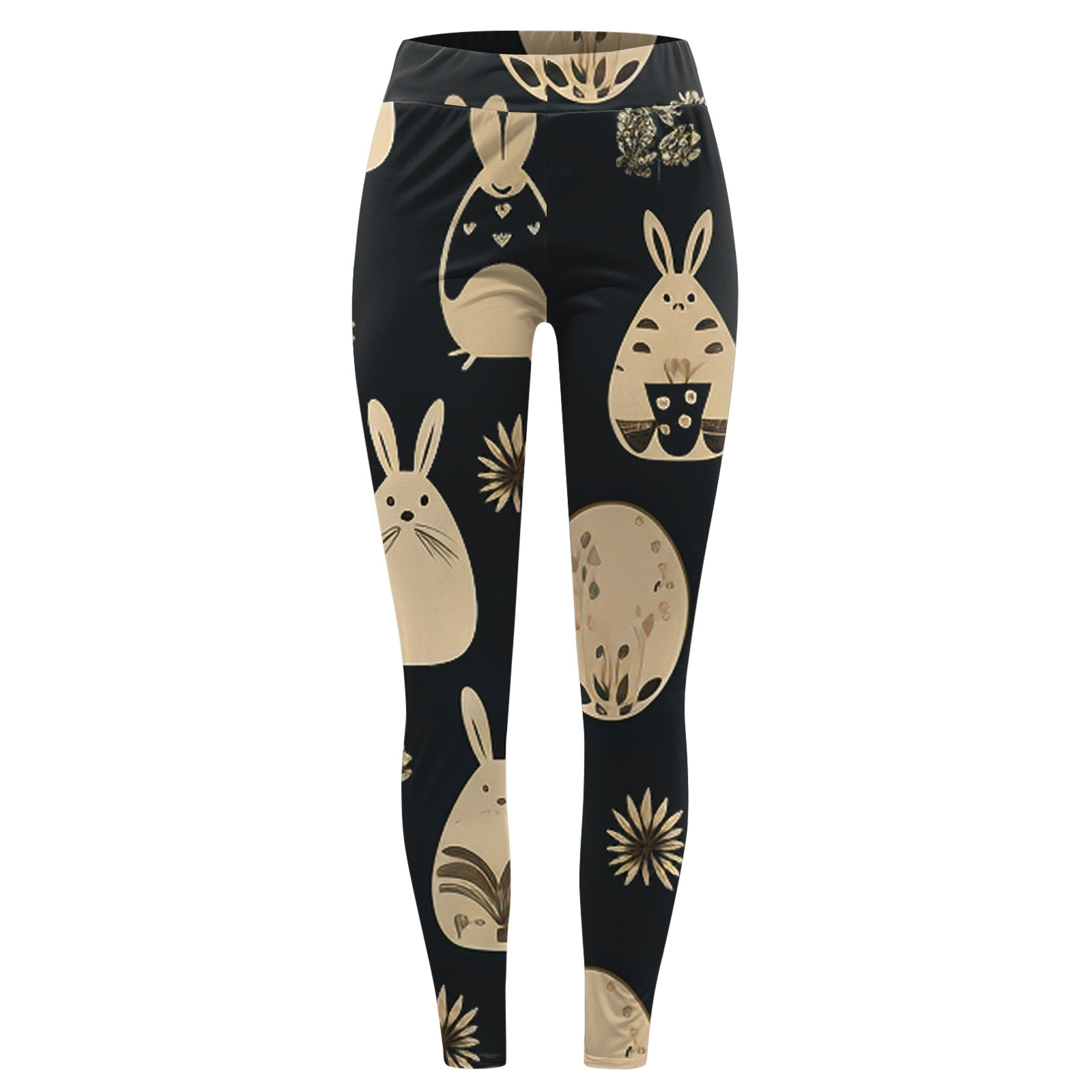 thumbnail image 5 of WILLBEST Leggings de Yoga de Cintura Alta Con Estampado de Pascua Para Mujer, Mallas de Compresión Para Correr, Fitness, Gimnasio, Entrenamiento, Elásticos, Cómodos, Suaves y Transpirables 1308 Chica, 5 of 5